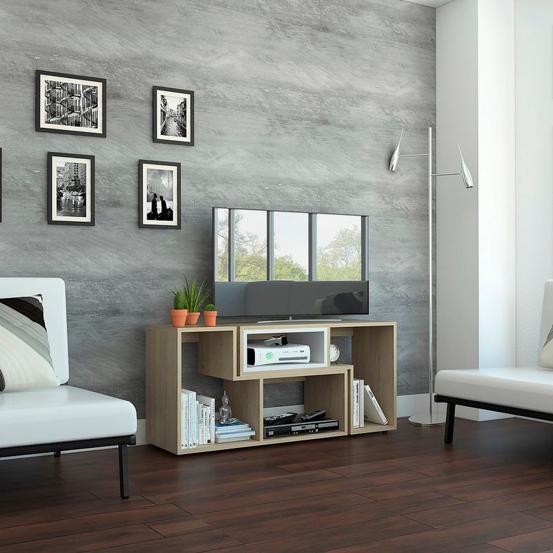 RTA MUEBLES - Rack TV Extensible Zebrano Rovere RLR 1853 RTA
