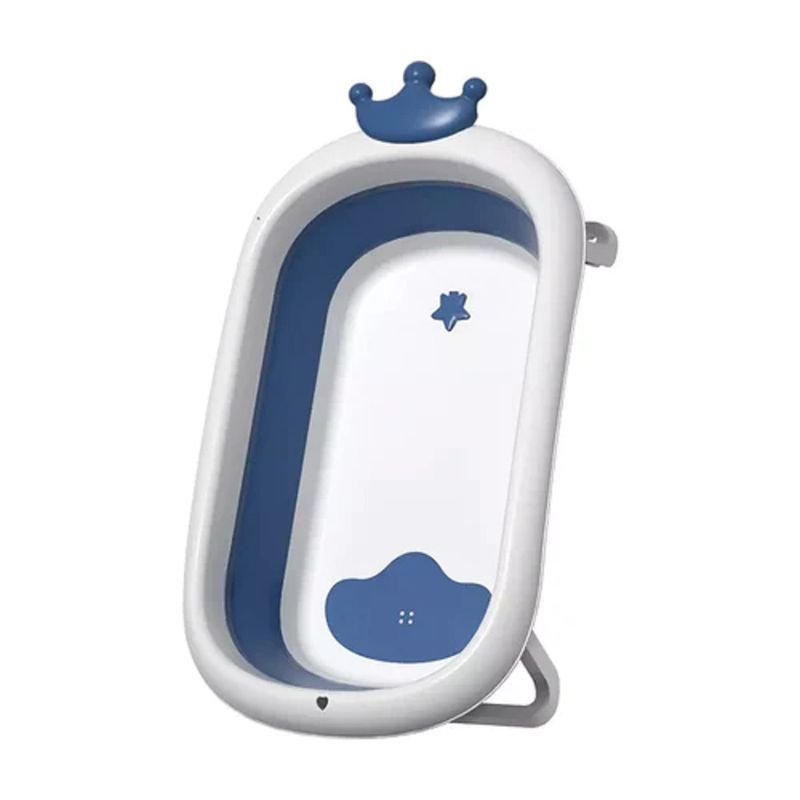 GENERICO - Bañera Portátil Tina Plegable Jacuzzi Bebé Silicona AZUL