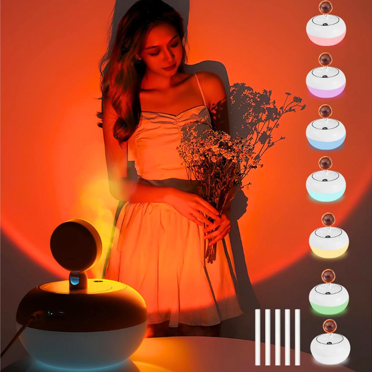 GENERICO - Difusor De Aromas + Lampara Atmosférica