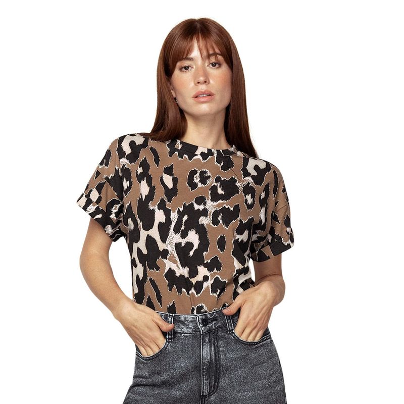LEONISA - Leonisa Camiseta manga corta silueta amplia para mujer