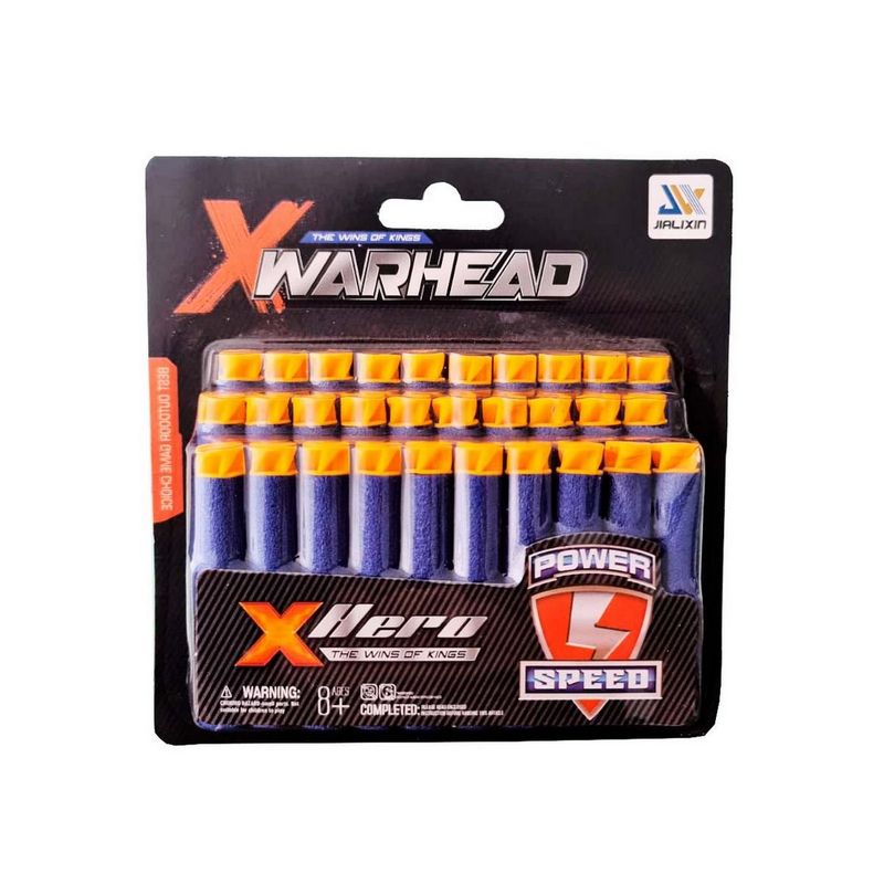 GENERICO - Dardos (balas) Para Pistolas Nerf N-strike Elite X 30 Piezas