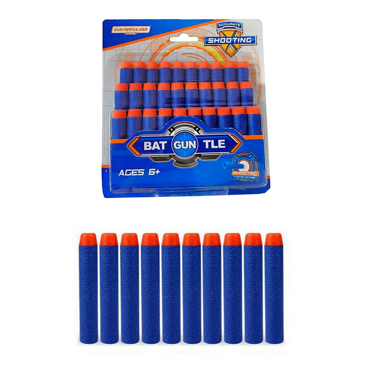 GENERICO - Dardos (balas) Para Pistolas Nerf N-strike Gun X 30 Piezas