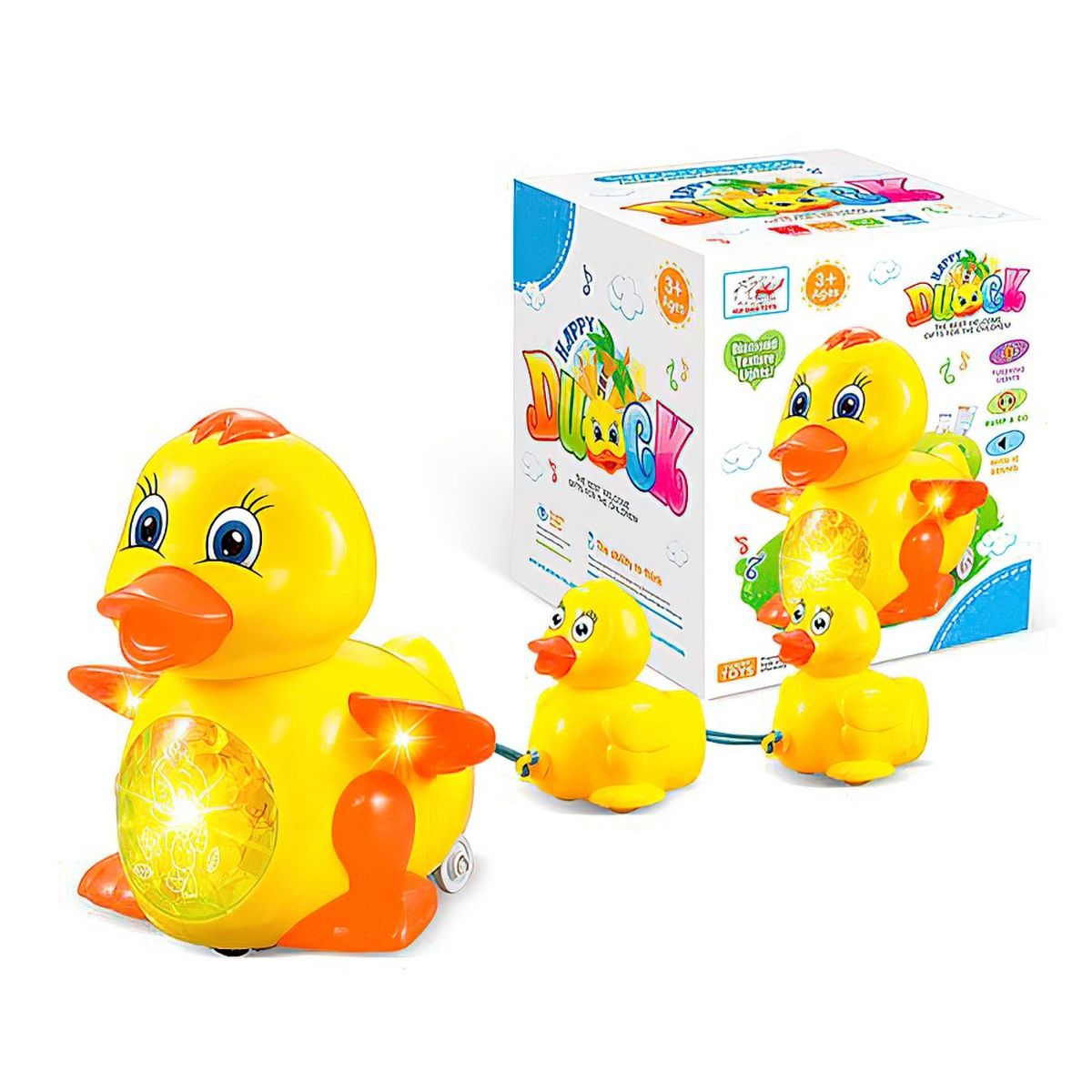 GENERICO - Juguete Didáctico Pato Musical Infantil Bebe Luces Sonidos