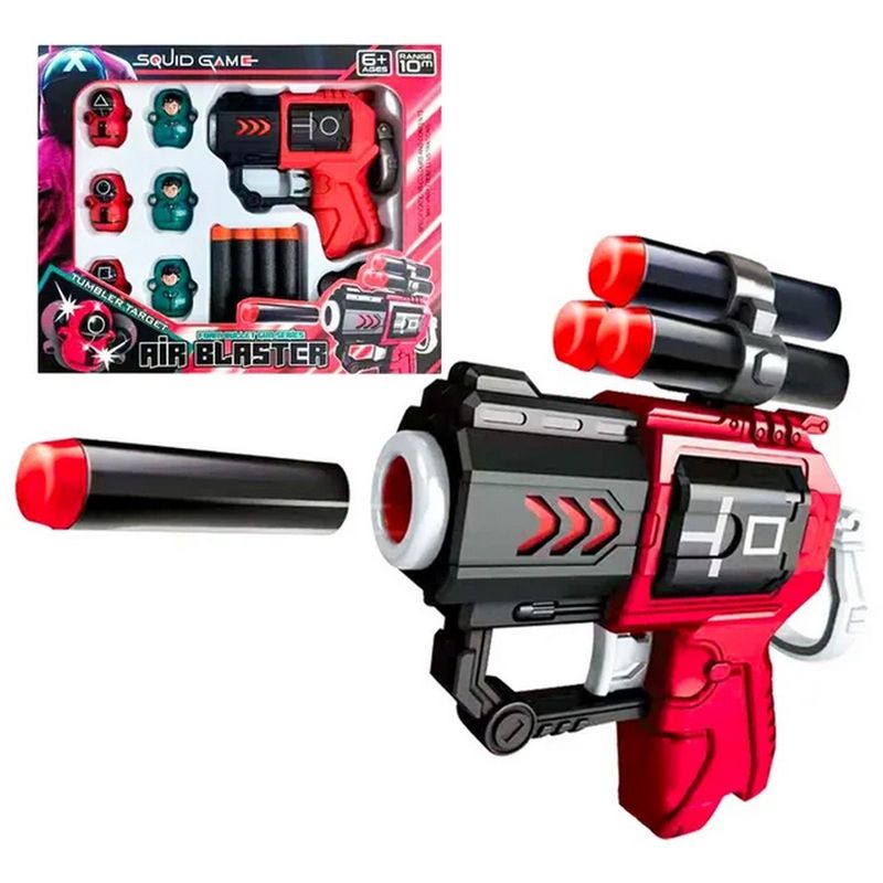 GENERICO - Pistola Juego De Calamar Lanza Dardos Nerf Niños Juguete