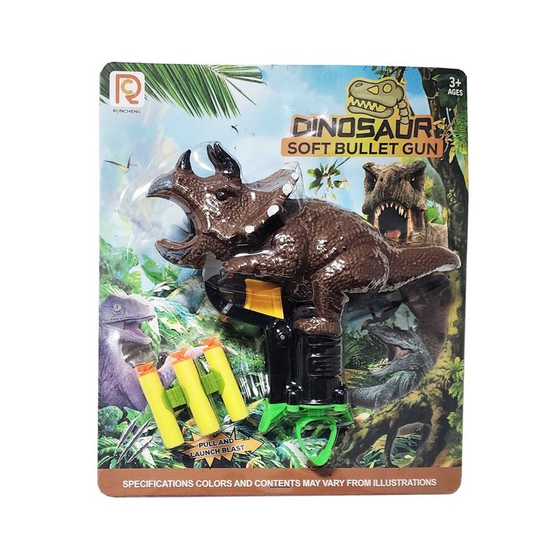 GENERICO - Pistola Triceratops Lanza Dardos Nerf Juguete Niños
