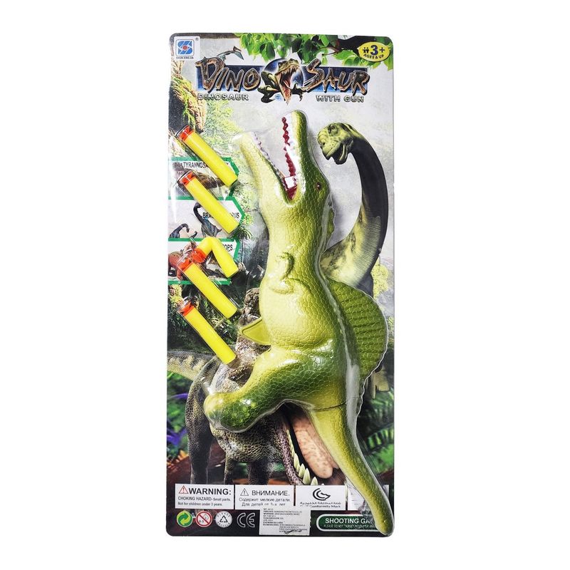 GENERICO - Pistola Dinosaurios Spinosaurus Lanza Dardos Nerf Juguete