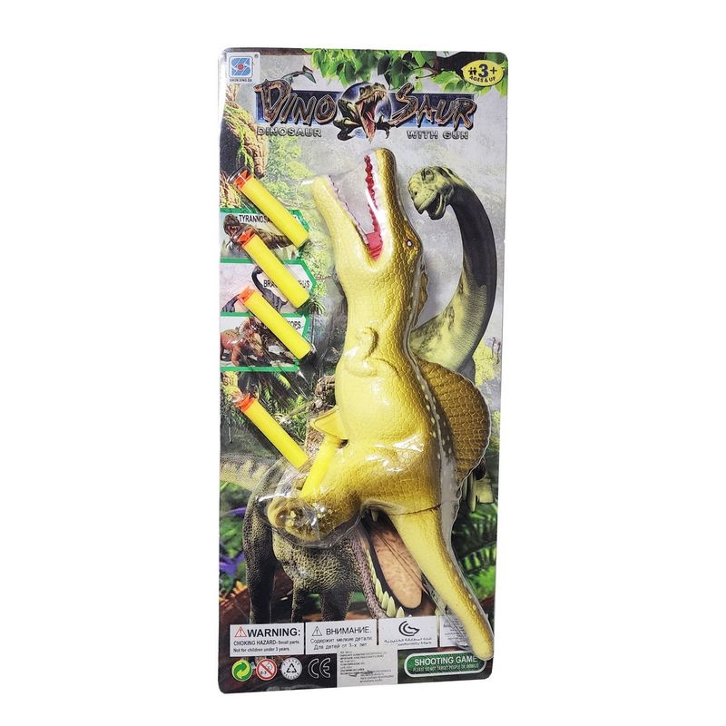 GENERICO - Pistola Dinosaurios Spinosaurus Lanza Dardos Nerf Juguete