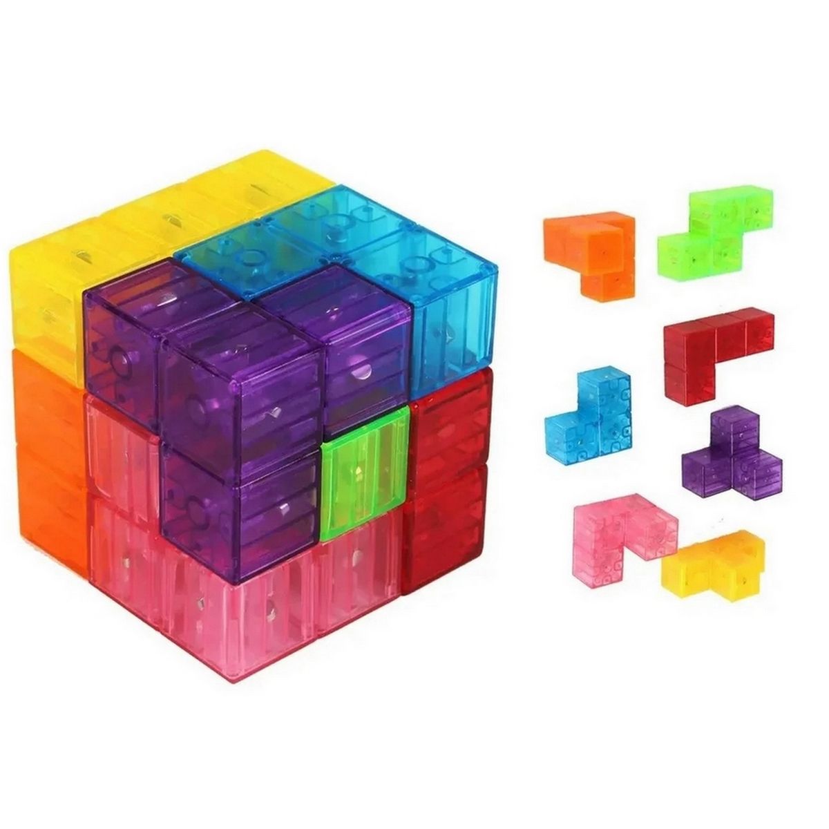 GENERICO - Cubo Soma Mágico Rubik Magnetico 7 Paneles Juguete Didáctico