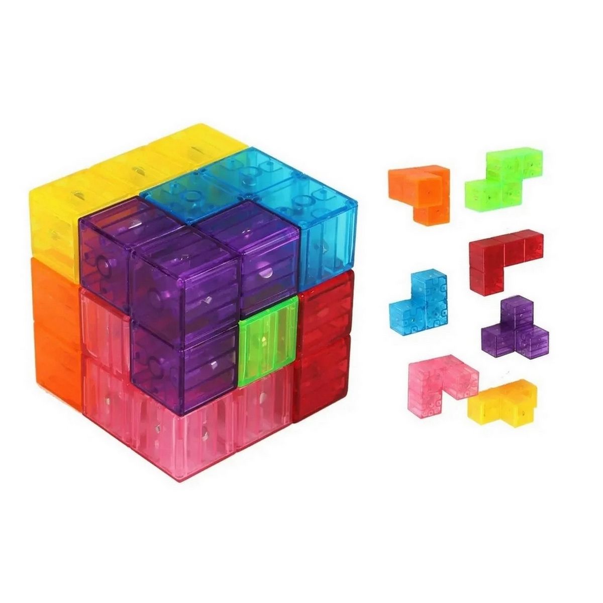 GENERICO - Cubo Soma Mágico Rubik Magnetico 7 Paneles Juguete Didáctico