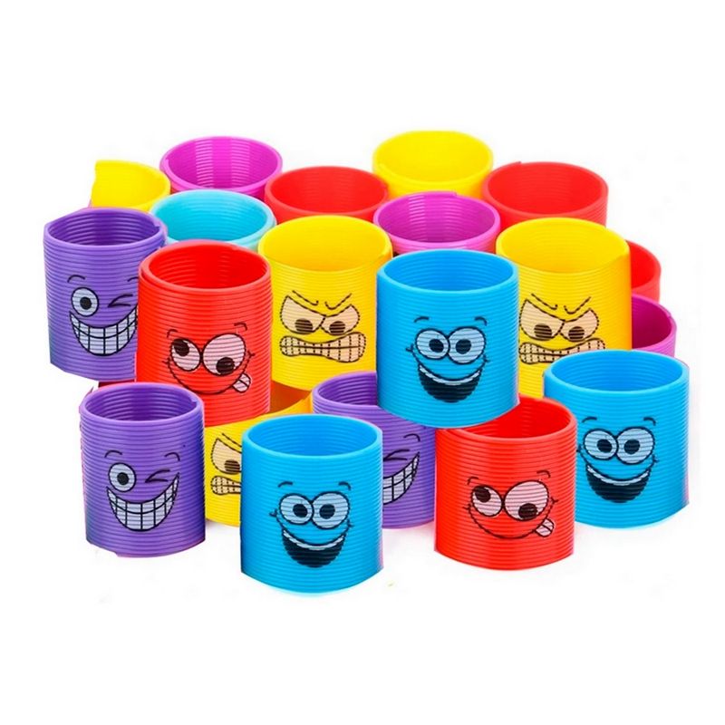 GENERICO - Spring Muelle Magico Emoji Caritas Color Juguete X 6 Pcs