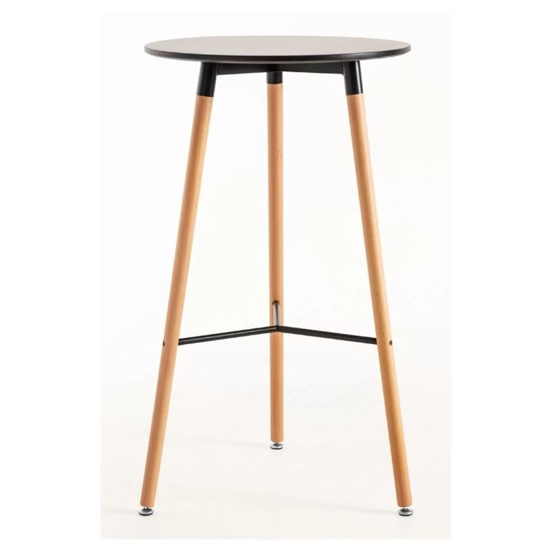 MOBLIHOUSE - Mesa Mdf Negra Alta Moblihouse