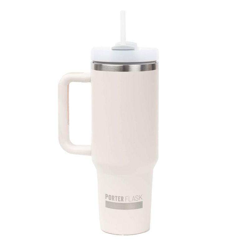 BUFFER FLASK - Vaso Termo Termico Manija Y Pitillo 1.2L Acero Inox - Rosa