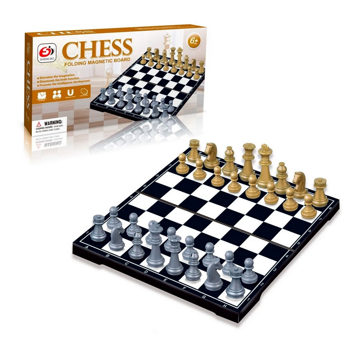 GENERICO - Mini Ajedrez Magnetico Imantado Interactivo Juego Estrategia