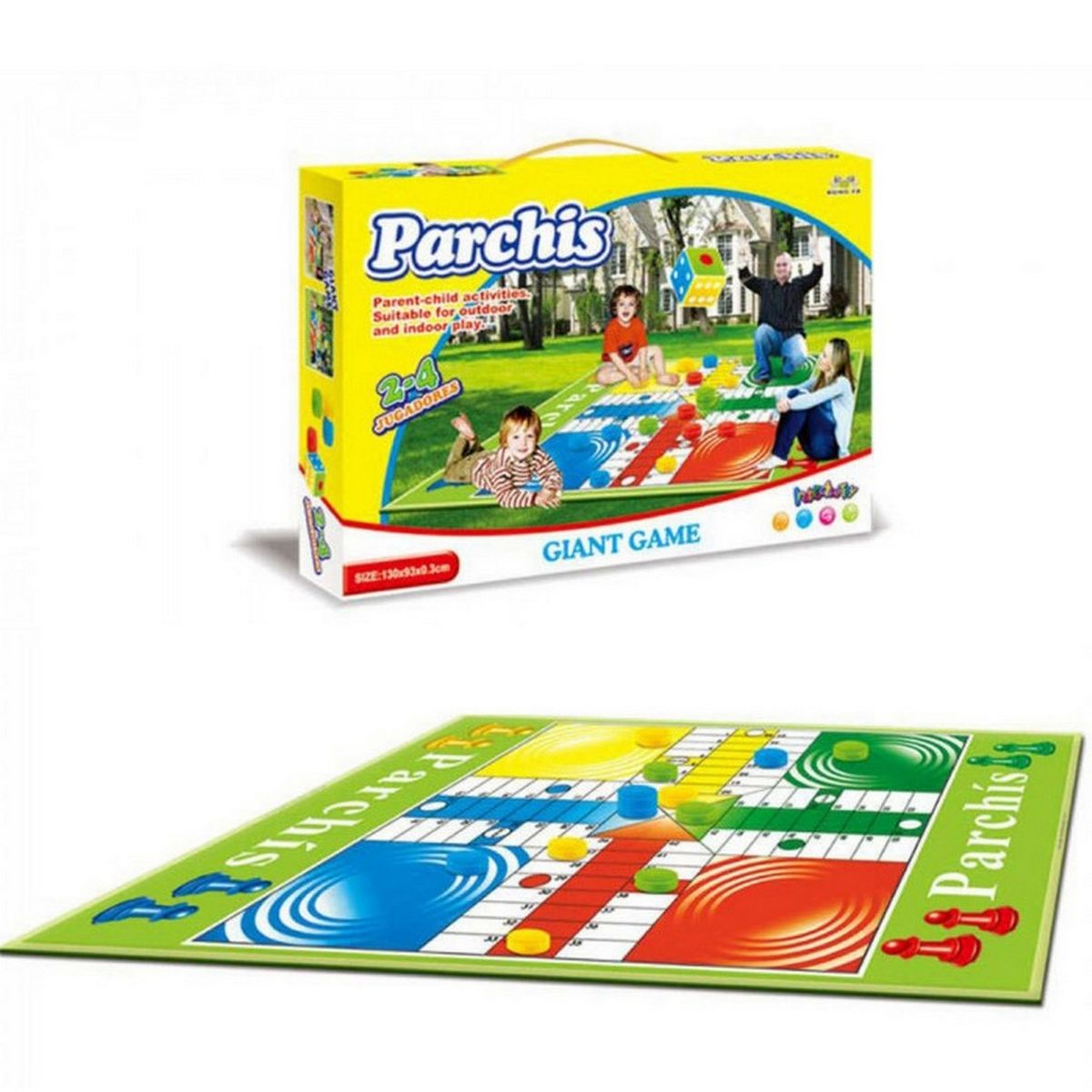 GENERICO - Parchis Ludo Parques Gigante Juego De Mesa Didactico