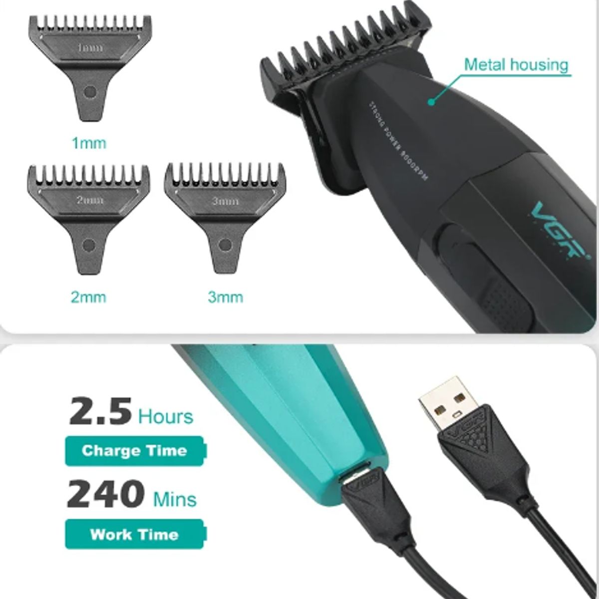 VGR - Maquina Patillera Original e Inalámbrica Metálica VGR 906