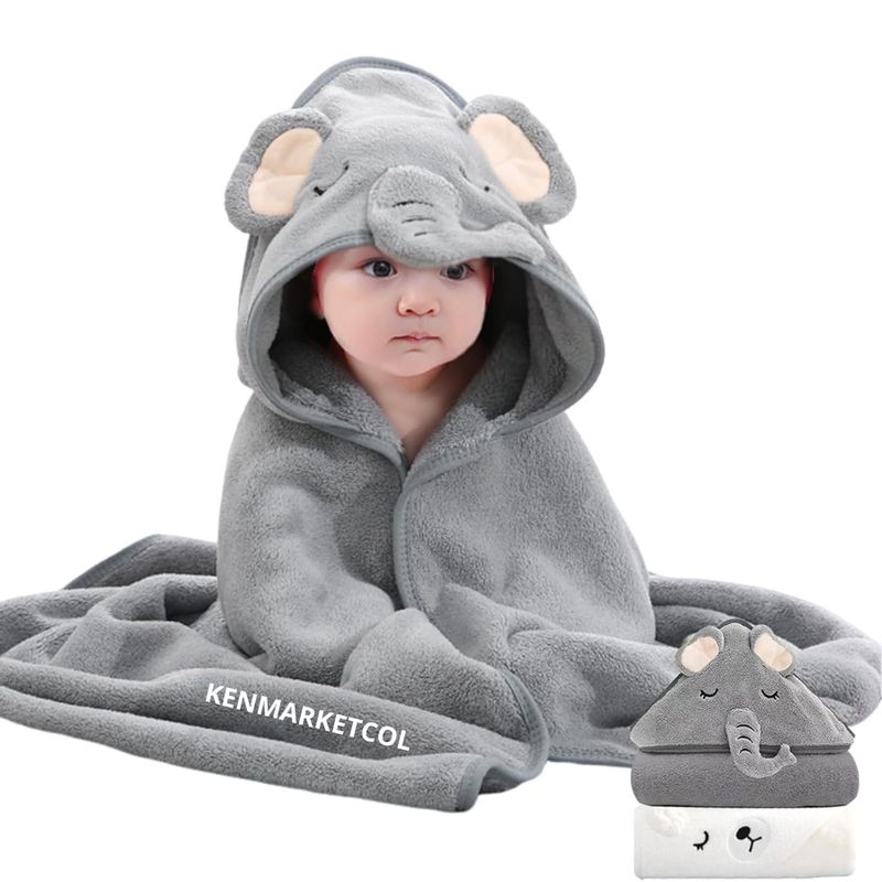 GENERICO - Manta para Bebé Niños Suave Con Capota Multiusos