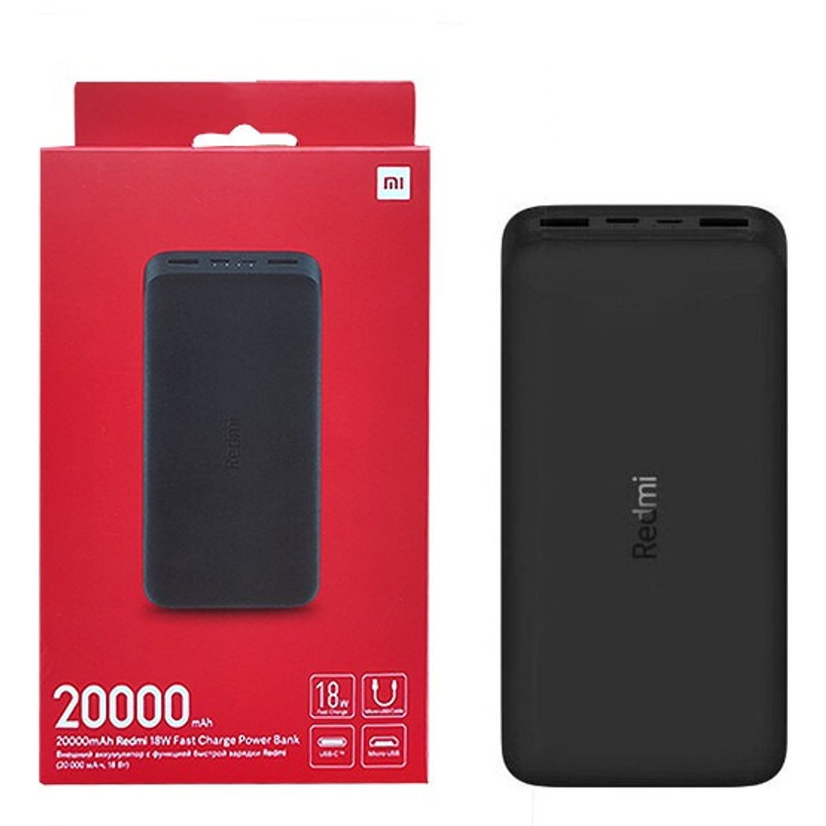XIAOMI - Xiaomi Redmi Power Bank 20000 Mah 18w Carga Rapida Dual USB