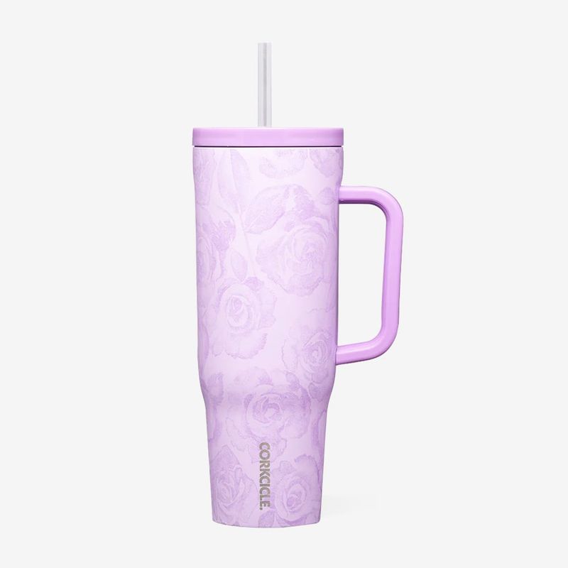 CORKCICLE - Vaso Térmico Cruiser Con Asa De Agarre Rosas 40Oz