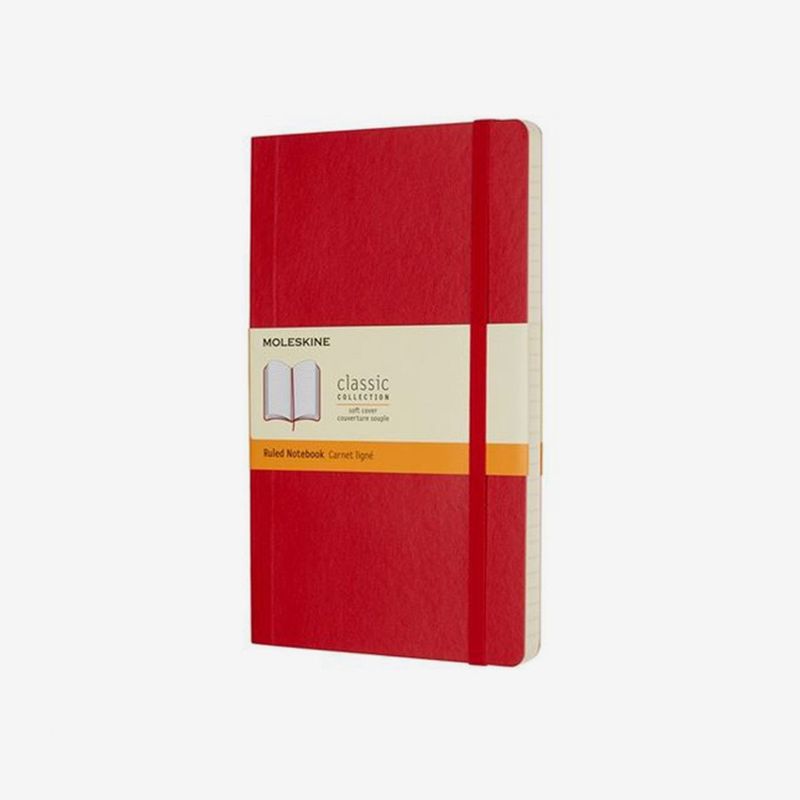 MOLESKINE - Cuaderno Grande Cuadros Rojo Sc