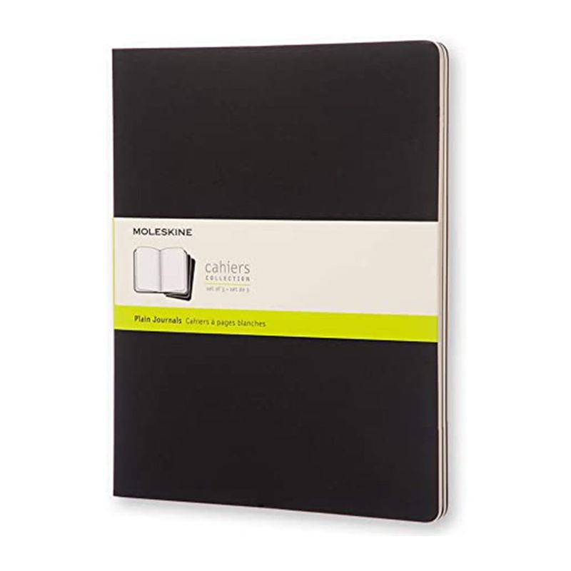 MOLESKINE - Libreta Cahier Xl Blanca X3 Negra