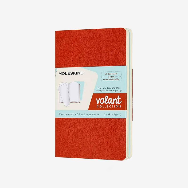 MOLESKINE - Libreta Volant Pequeña Blanca AzulNaranja