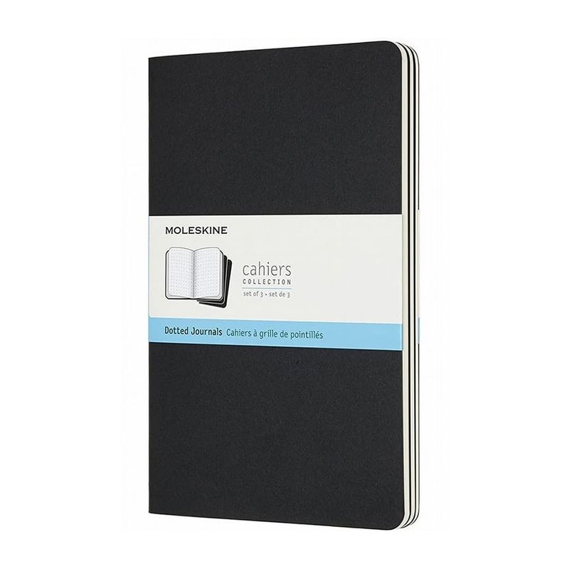 MOLESKINE - Libreta Cahier Grande Punto X3 Negro