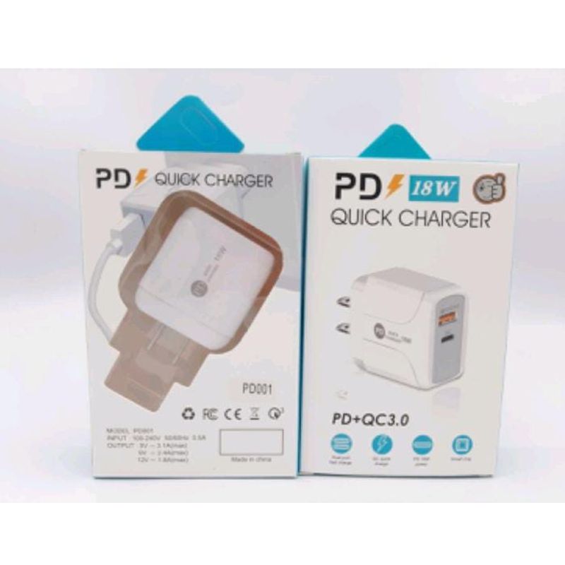 GENERICO - Cargador 18w Carga Rapida Dual Tipo C USB