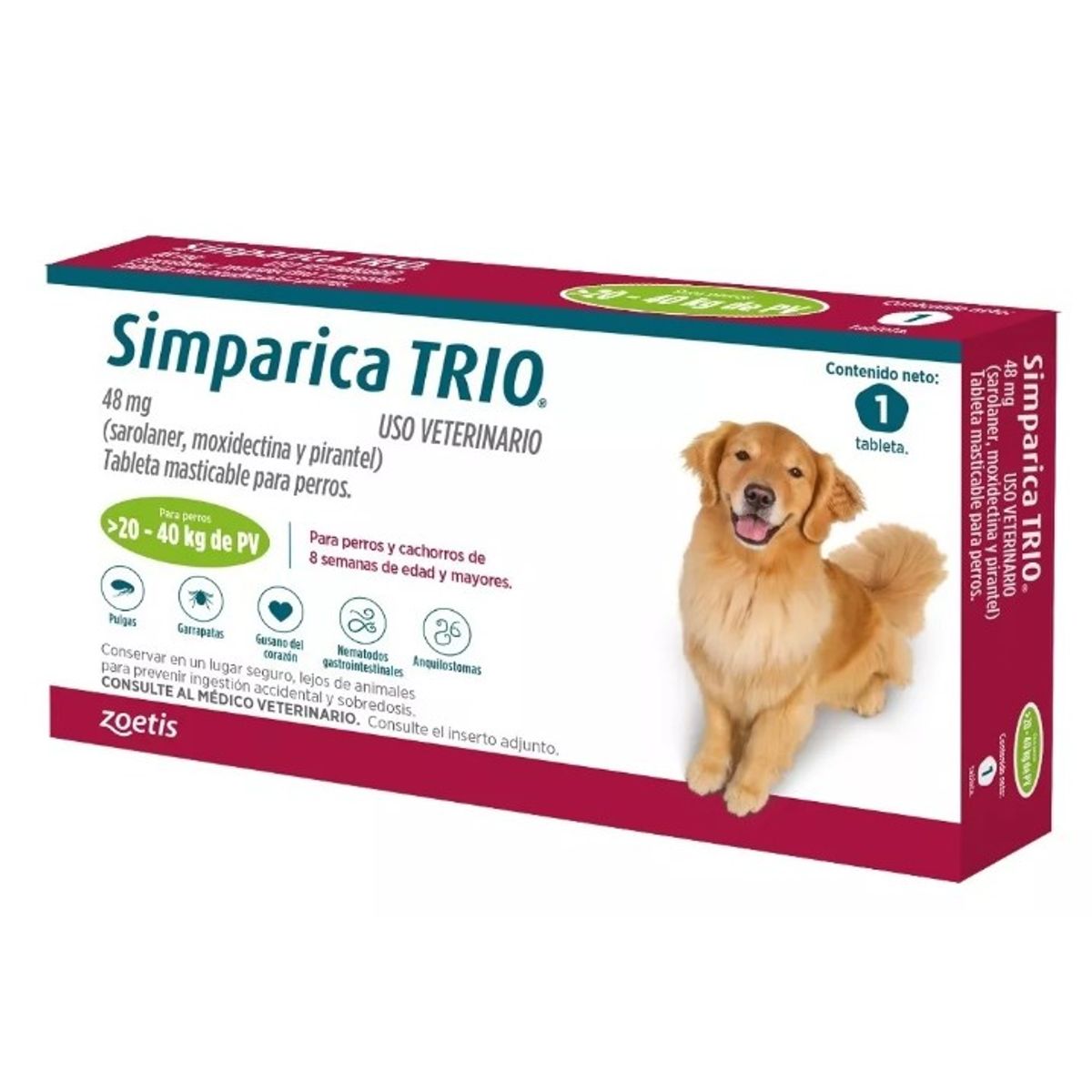 WUUFU - Simparica Trío 5-10 Kg 1 Tablet