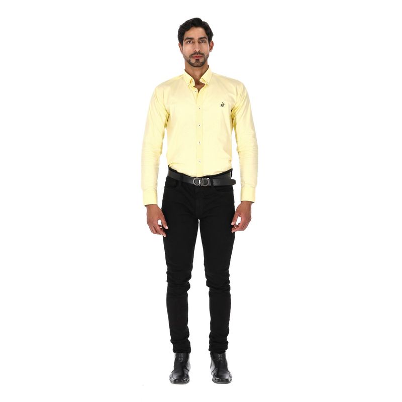 LA CHAQUETERIA - Camisa en Algodón 100% LCC2301 Amarillo
