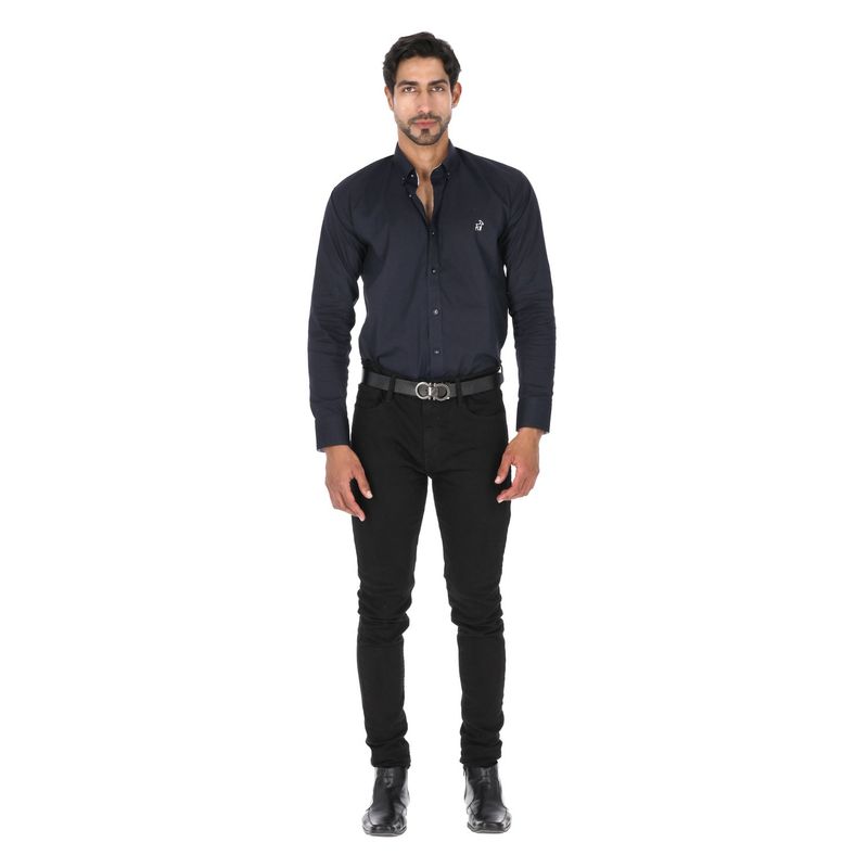 LA CHAQUETERIA - Camisa en Algodón 100% LCC2301 Navy