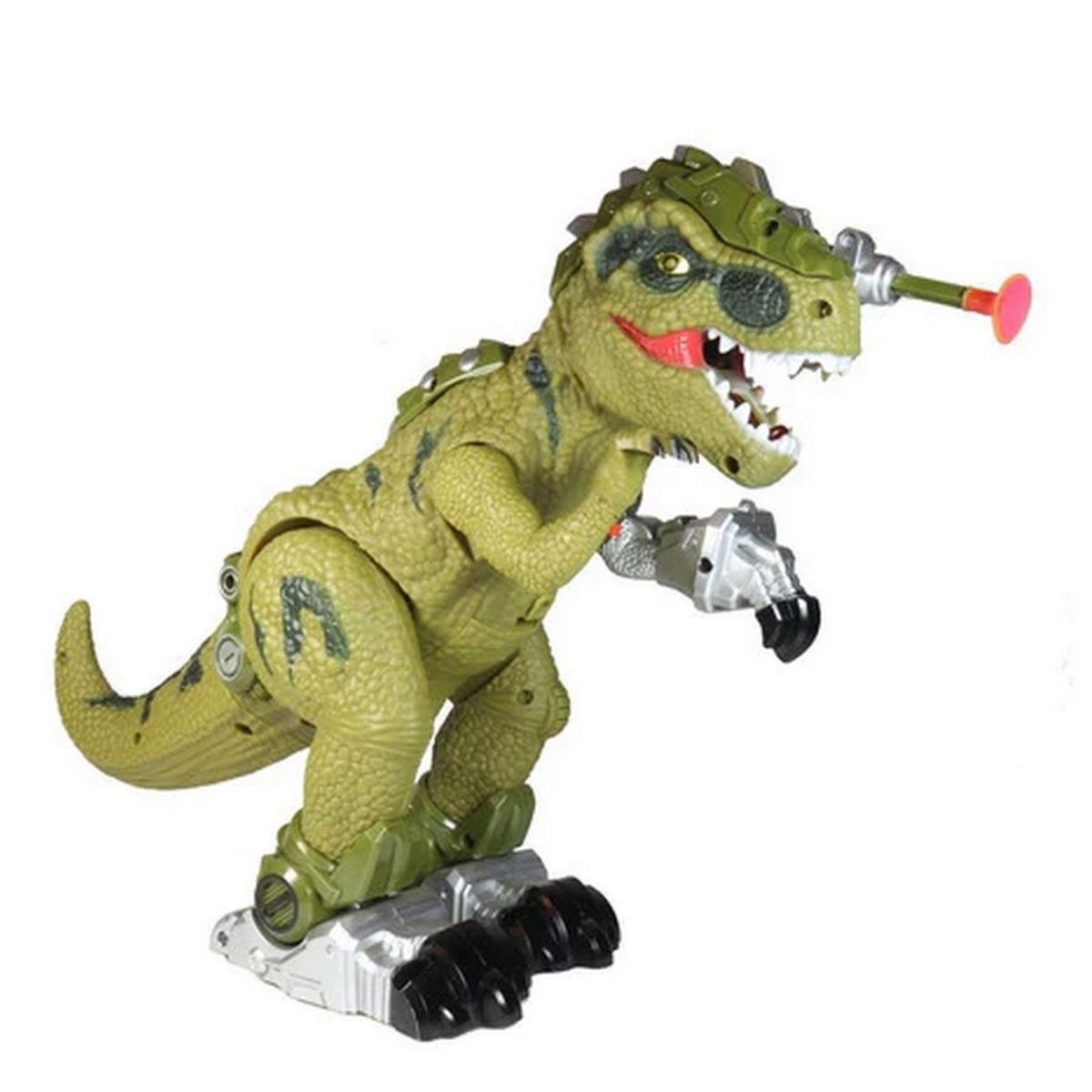 GENERICO - Dinosaurio Lanza Dardos Luces Movimiento Juguete