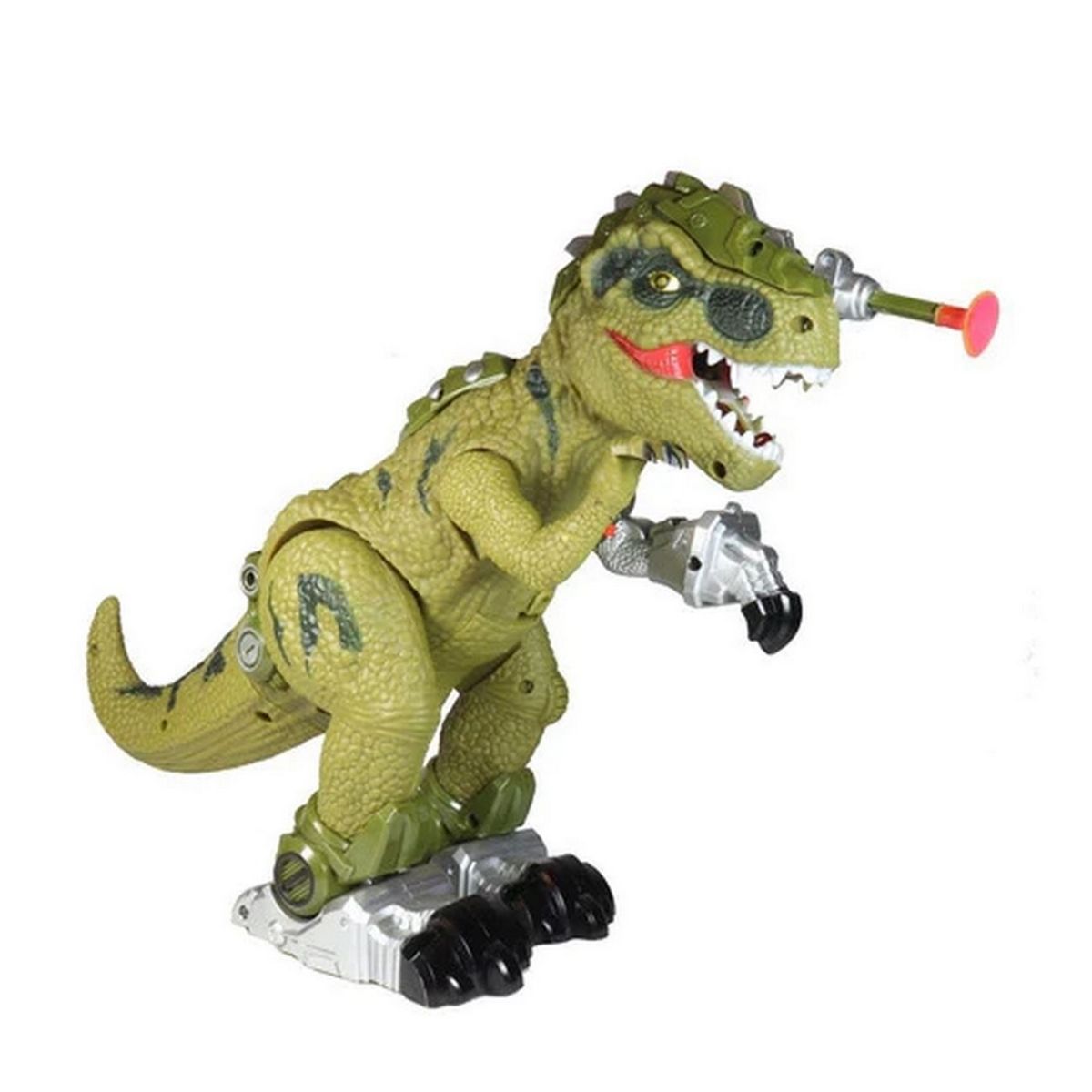 GENERICO - Dinosaurio Lanza Dardos Luces Movimiento Juguete