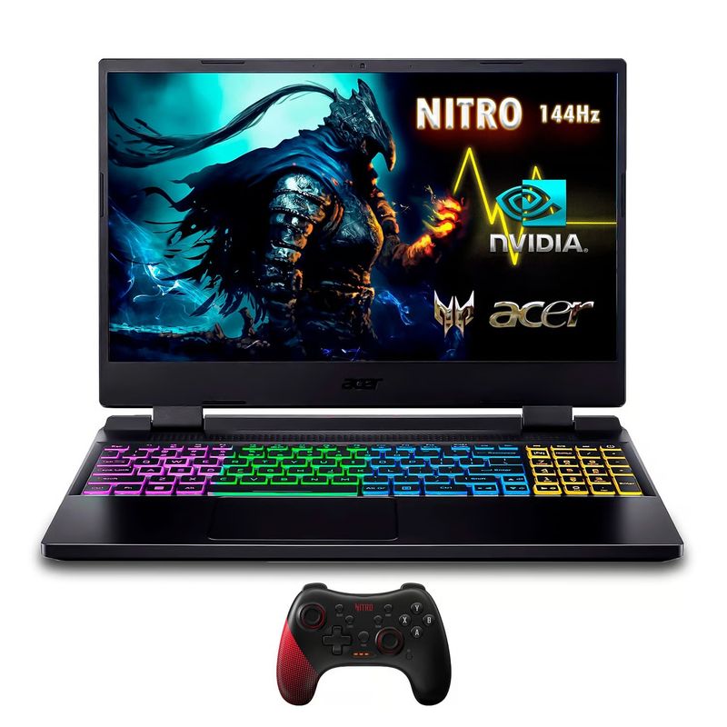 ACER - Portatil Gamer Acer Intel I5-12450H Ram DDR5 16GB SSD PCI 512GB RTX2050+Control Gamer NITRO