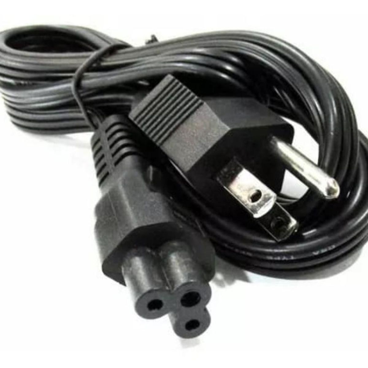 GENERICO - Cable De Poder Tipo Trebol para Cargadores De Portátiles
