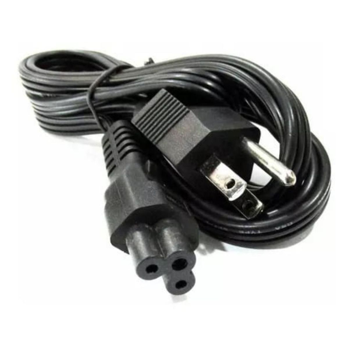 GENERICO - Cable De Poder Tipo Trebol para Cargadores De Portátiles
