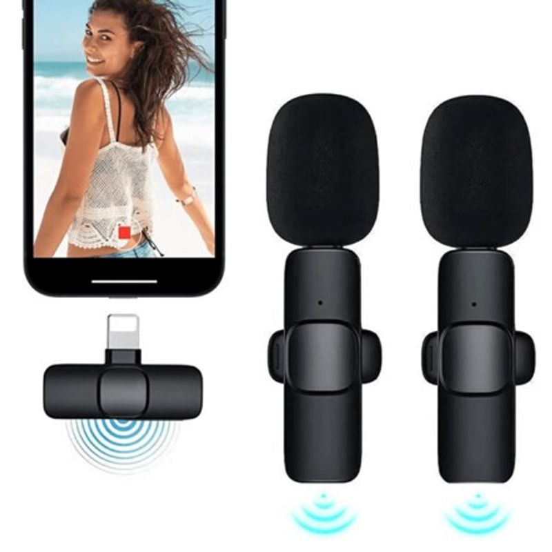 GENERICO - Micrófono De Solapa Inalámbrico Para Iphone
