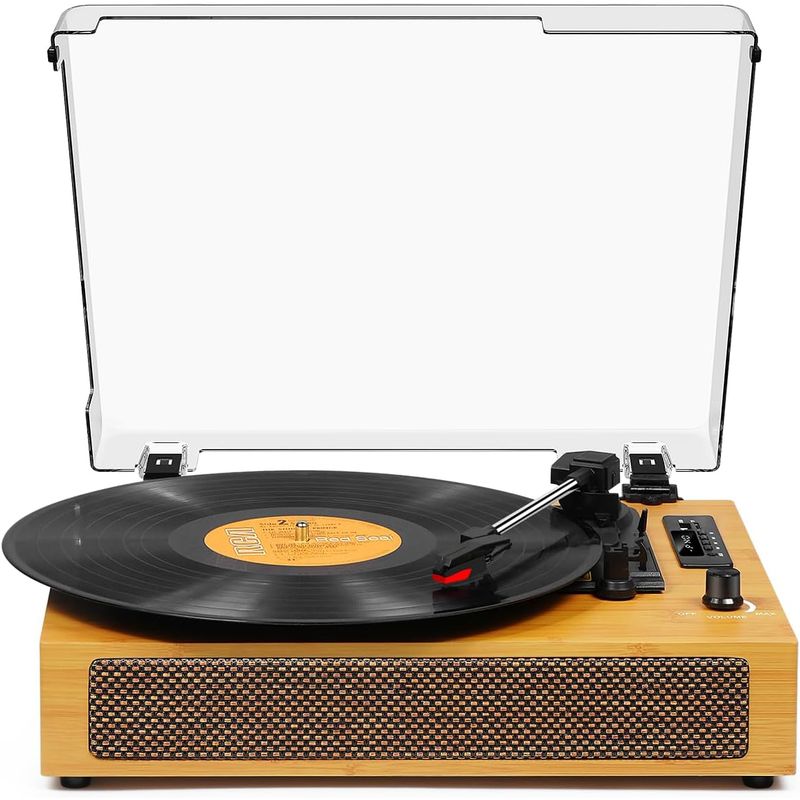 GENERICO - Tocadiscos Ochenta Vintage Bluetooh Tornamesa Portatil Victrola usb