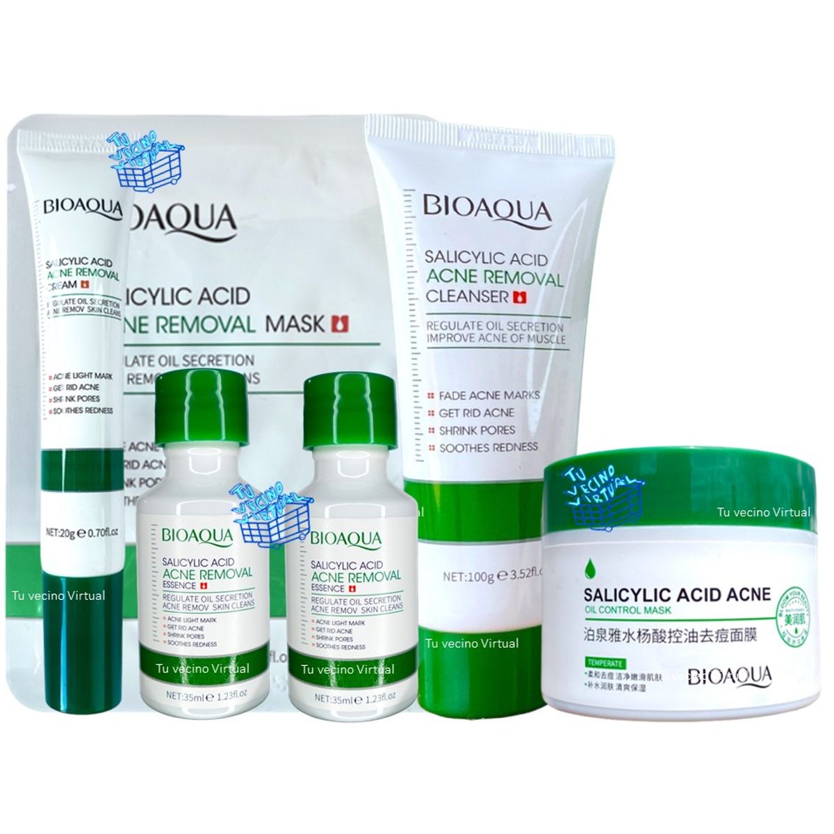 BIOAQUA - Kit Acido Salicilico x 6 Bioaqua