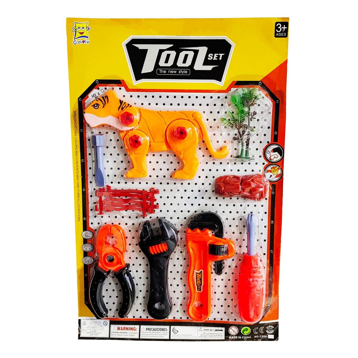 GENERICO - Juguete Niños Set De Herramientas Juego Kit Tigre Llaves