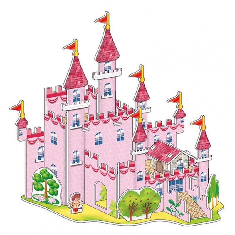 GENERICO - Rompecabezas Castillo Princesa Reina 3d Juego Didactico