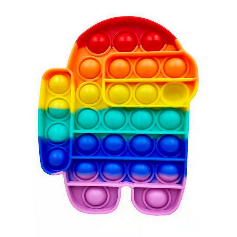 Juguetes Antiestres Popit De Among Us Rojo 