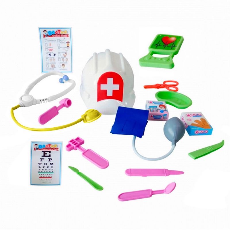 GENERICO - Juguete Niños Set De Doctor a Juego Kit Casco Estetoscopio