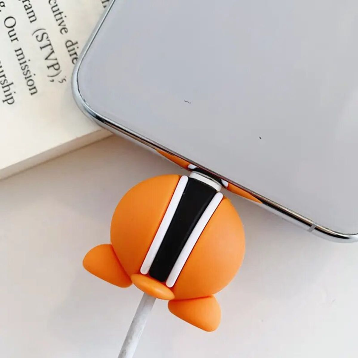 GENERICO - Protector Cable Usb Cargador Para iPhone Android Animal Tail