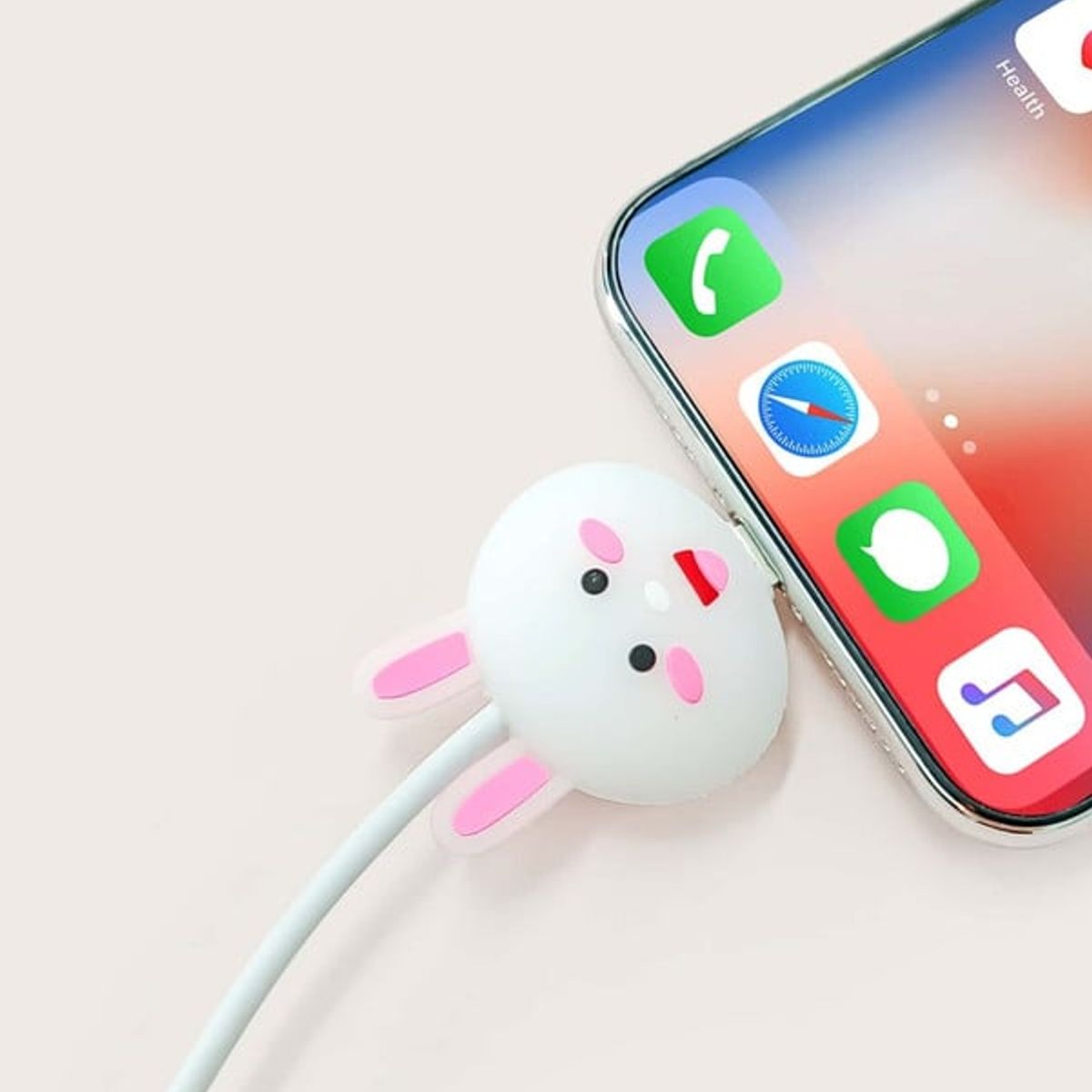 GENERICO - Protector Cable Cargador Usb Animal Bite Mordelon Conejo