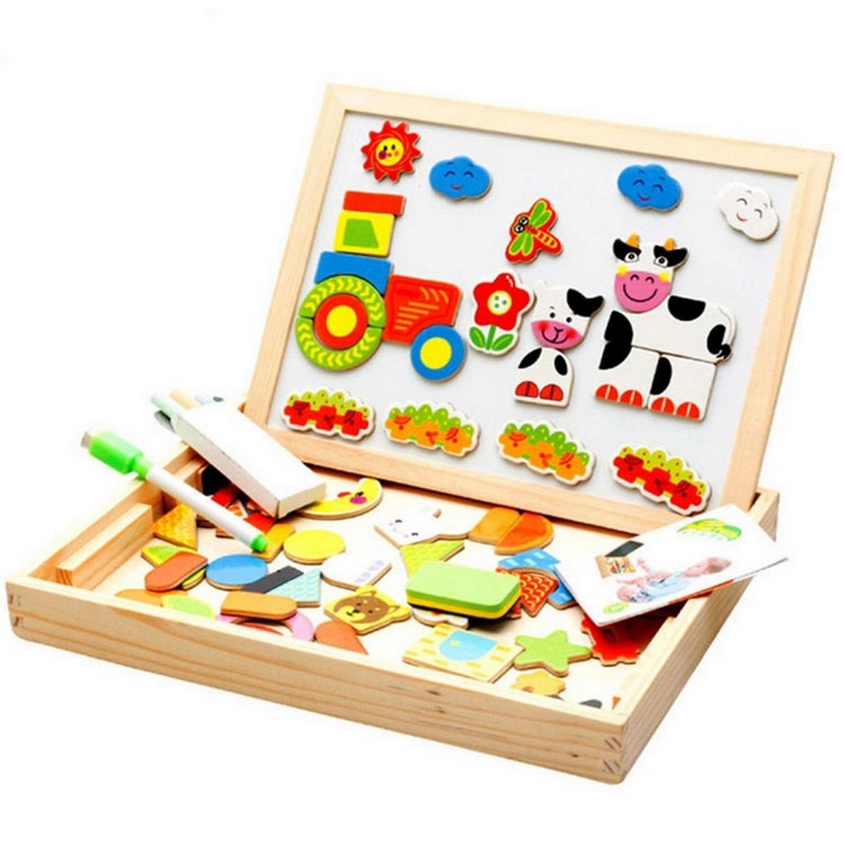 GENERICO - Rompecabezas Puzzle Figuras Animales Granja Juego Didactico