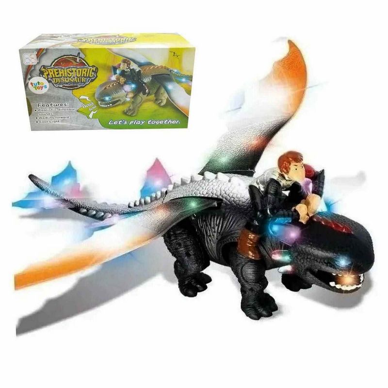 DAYOSHOP - Chimuelo Dragon Juguete Luces Sonido Movimiento