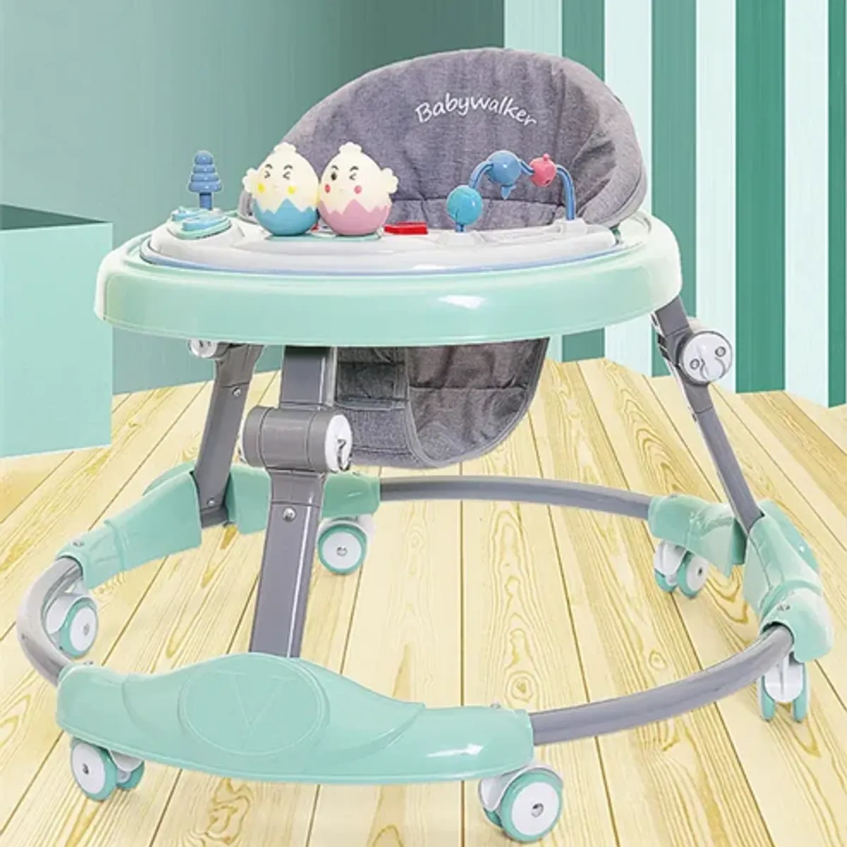 GENERICO - Caminador Con Mesa Interactiva para Bebé Verde