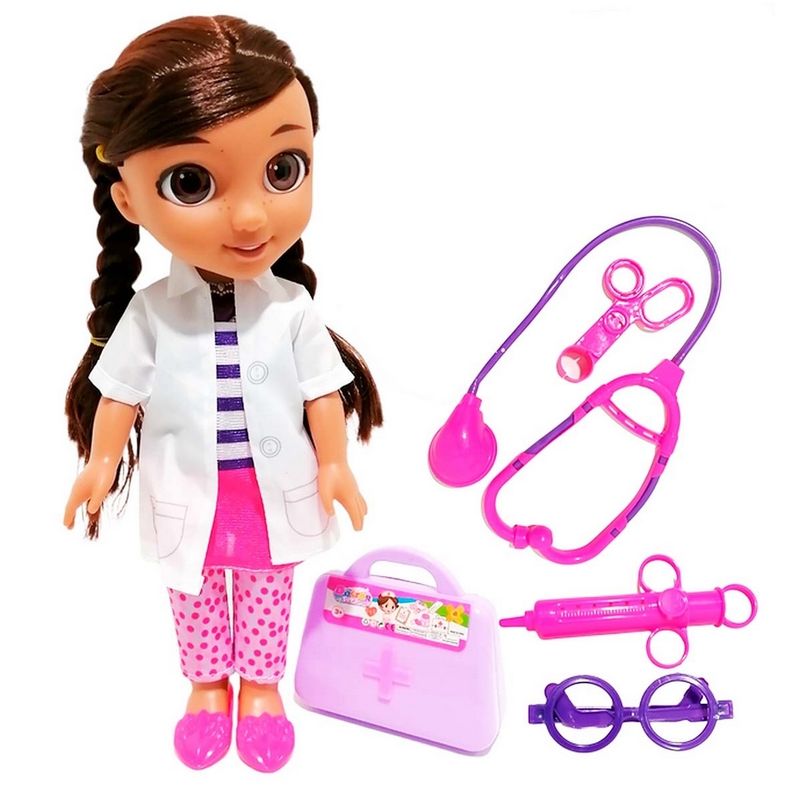 GENERICO - Muñeca Doctora Juguete Sonido Accesorios Niñas Infantil