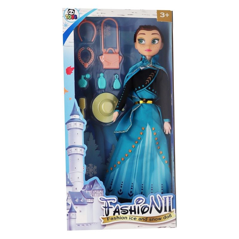 GENERICO - Muñeca Princesa Frozen Vestido Juguete Niñas + Accesorios