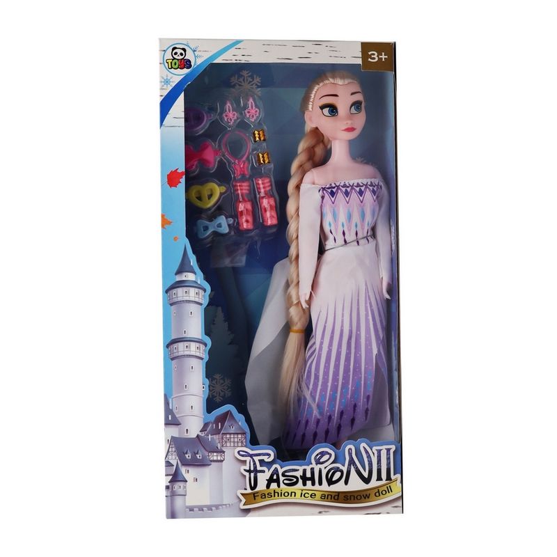 GENERICO - Muñeca Princesa Frozen Vestido Juguete Niñas + Accesorios